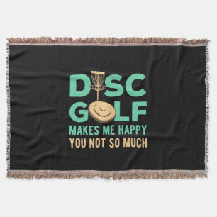 Disk Golf gör mig Lycklig Filt