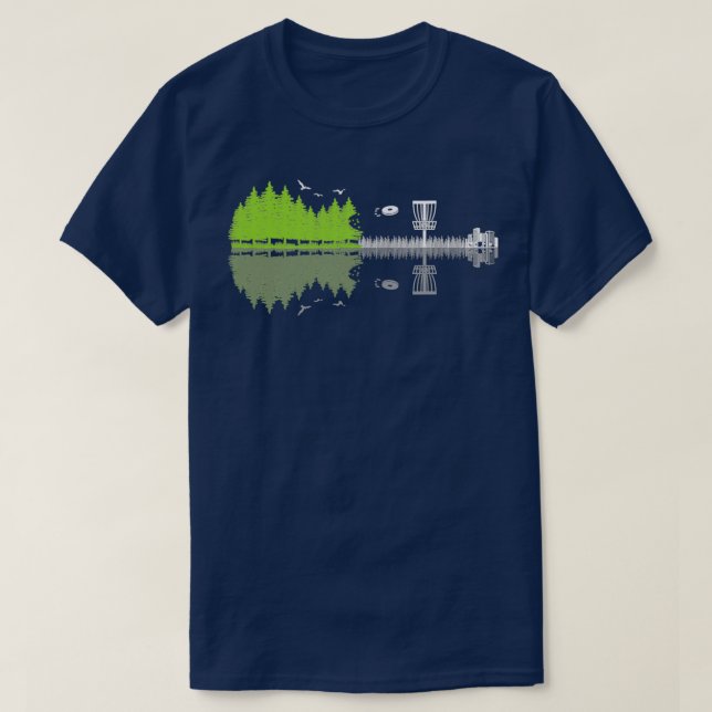 Disk Golf Guitar Guitarist Player Älskare 2 T Shirt (Design framsida)