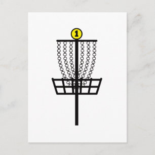 Disk Golf Hål Vykort