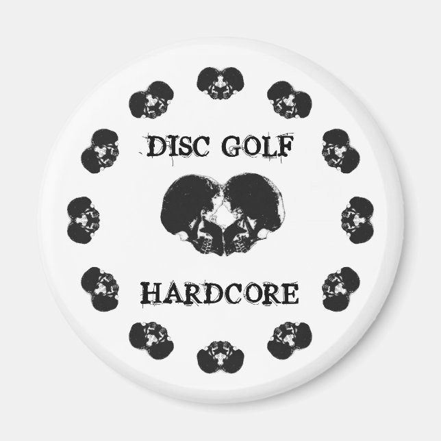DISK GOLF HARDCORE MAGNET (Framsidan)