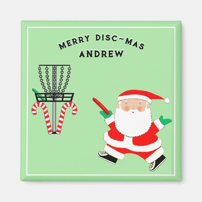 Disk Golf Helgdag Gift Magnet (Framsidan)