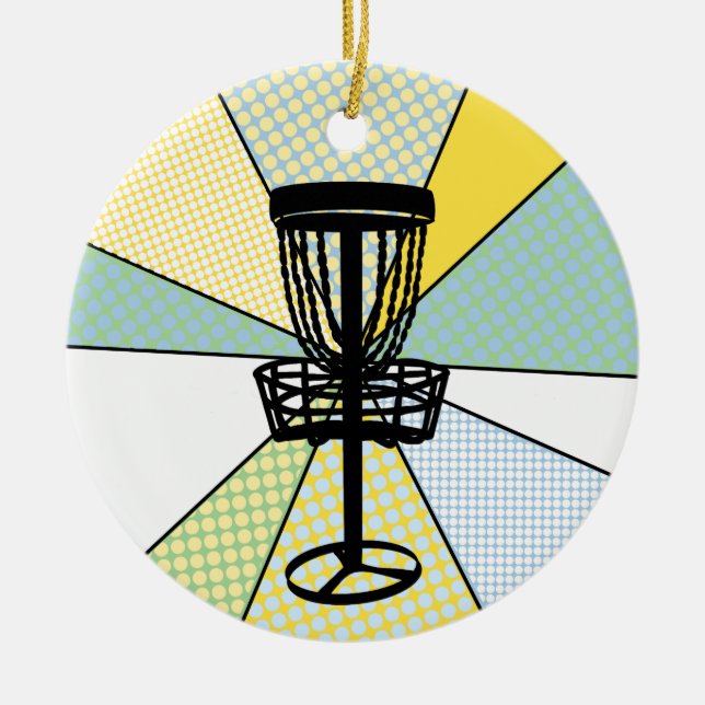 Disk Golf-jul Julgransprydnad Keramik (Framsidan)