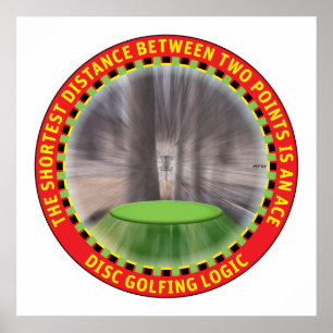 Disk Golf Logic #1 Poster