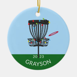 Disk Golf Monogram Ornament