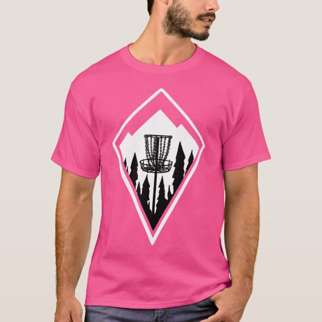 Disk Golf Mountains T Shirt (Framsida)