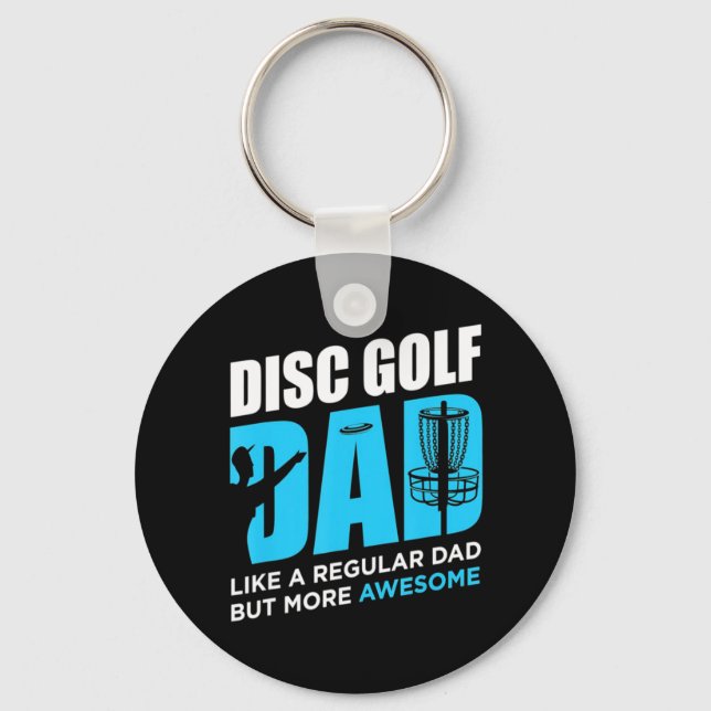 Disk Golf-pappa Nyckelring (Framsida)