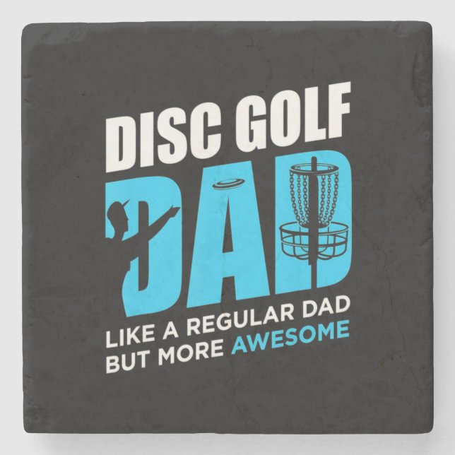 Disk Golf-pappa Stenunderlägg (Framsidan)