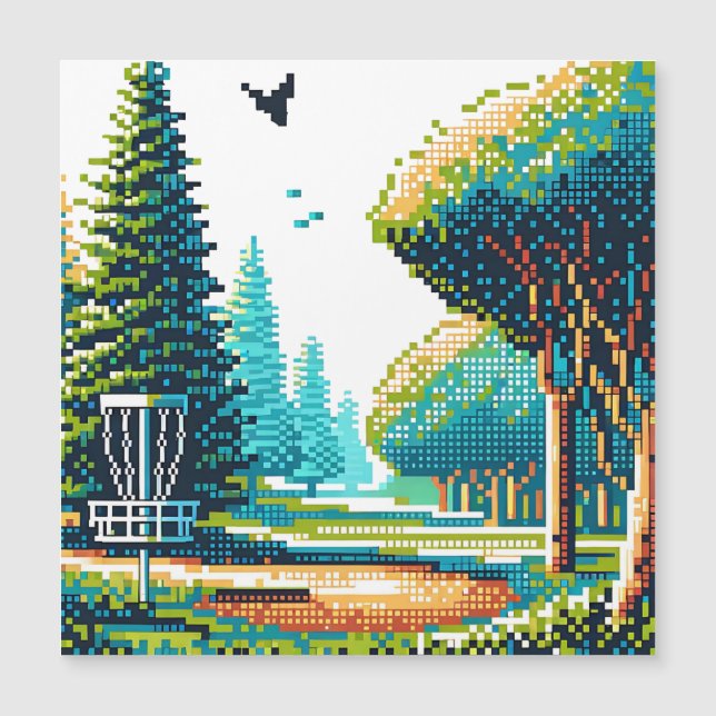 Disk Golf Pixel Art (Framsida)