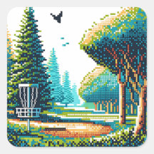 Disk Golf Pixel Art