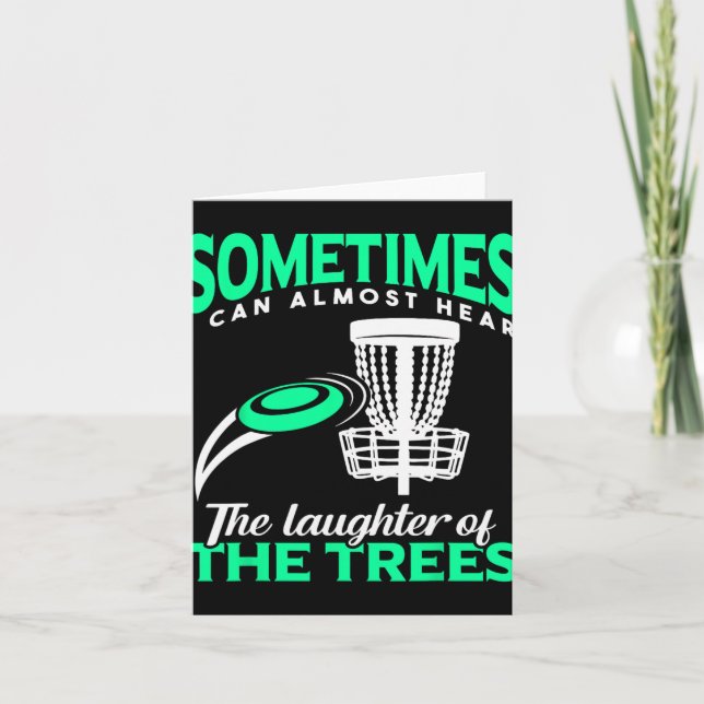 Disk Golf Player Frisbee Golf jag nästan kan höra Kort (Framsida)