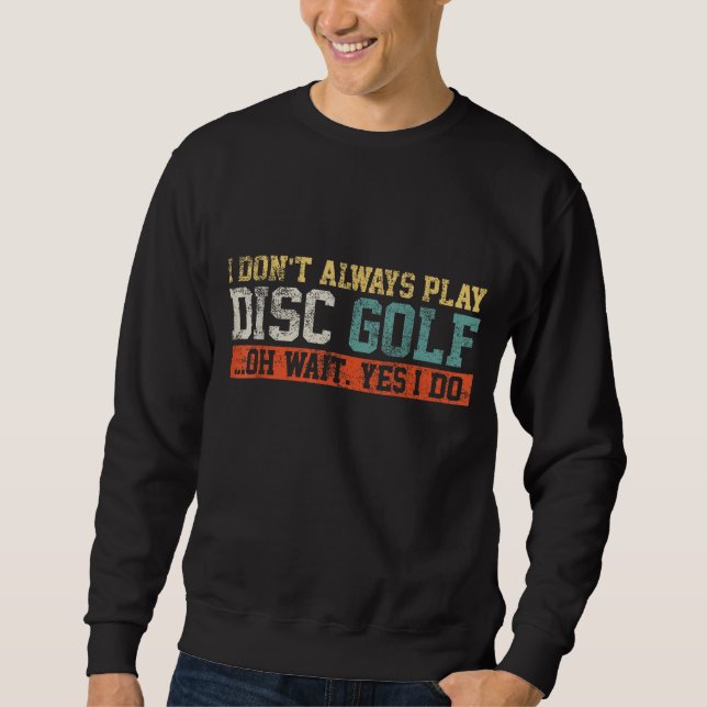 Disk Golf Player Lång Ärmad Tröja (Framsida)