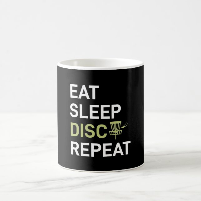 Disk Golf Player | Upprepa golf för viloläge i vil Kaffemugg (Center)
