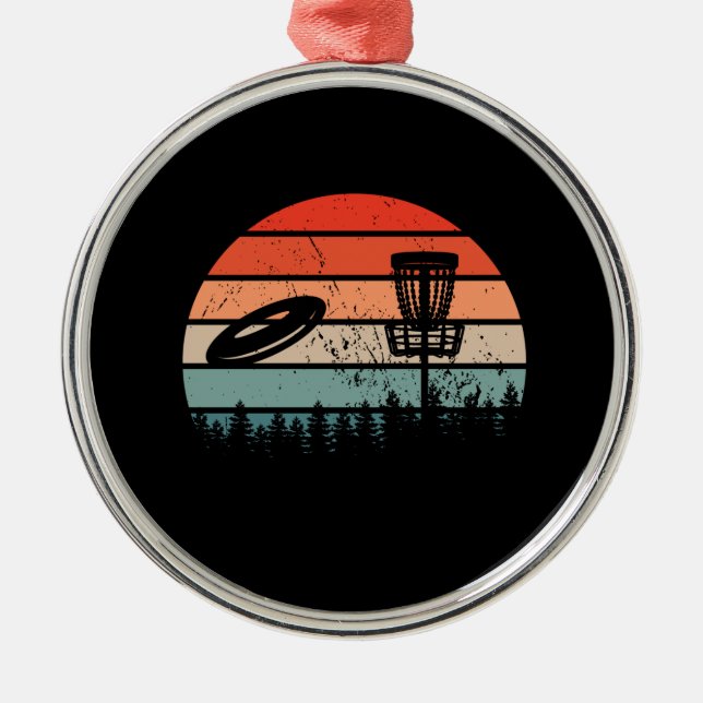 Disk Golf Retro Julgransprydnad Metall (Framsidan)