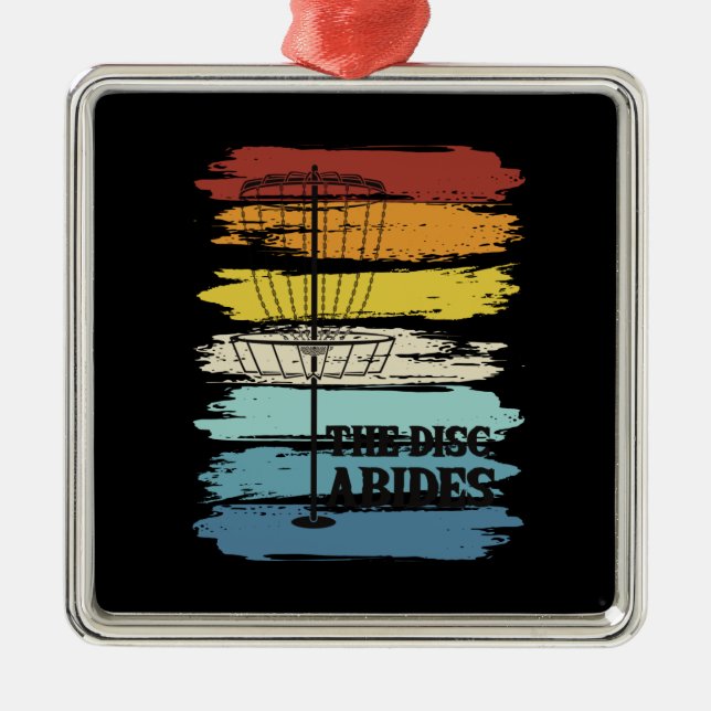 Disk Golf Retro Julgransprydnad Metall (Framsidan)