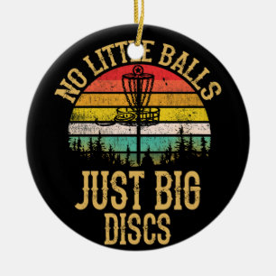 Disk Golf Retro No Little Bollar Disk Golf Gift Julgransprydnad Keramik