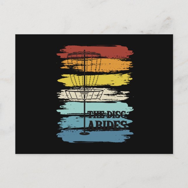 Disk Golf Retro Vykort (Framsida)