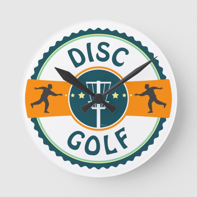 Disk Golf Rund Klocka (Framsida)
