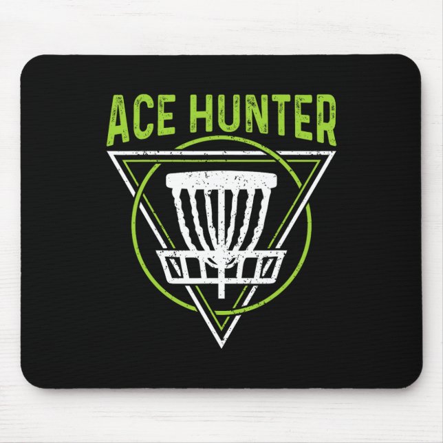 Disk Golf Shirt Funny Ace Hunter Disk Golf Musmatta (Framsidan)