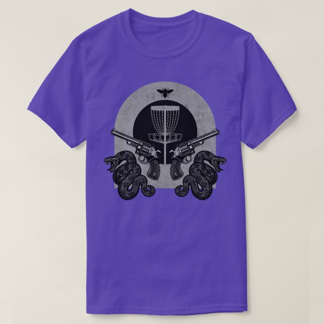 Disk Golf Shooter Team BW T Shirt (Design framsida)