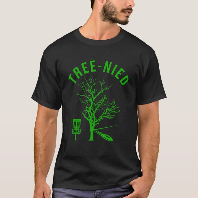 Disk Golf Träd Nied 2 T Shirt (Framsida)