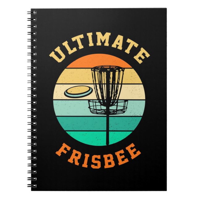 Disk Golf Ultimate Frisbee Anteckningsbok (Framsidan)