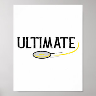 Disk Golf Ultimate Frisbee Frolf Sport Player Mana Poster