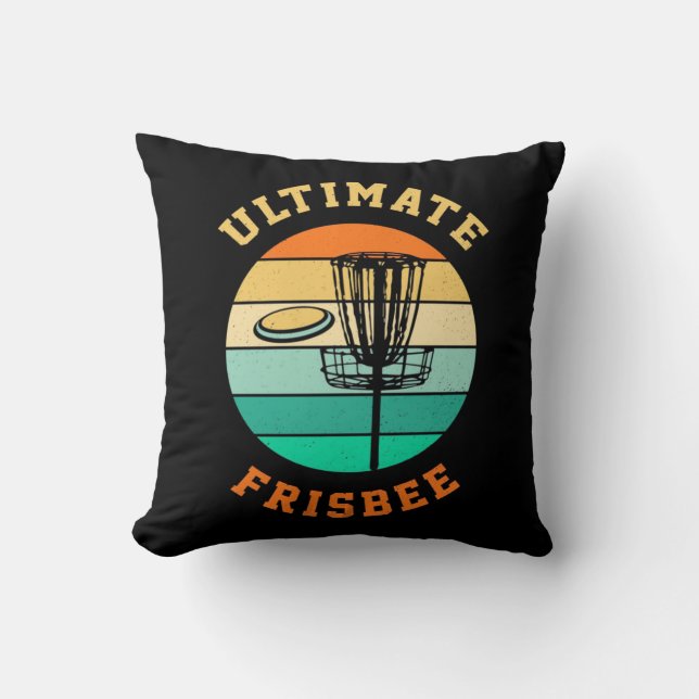 Disk Golf Ultimate Frisbee Kudde (Framsida)