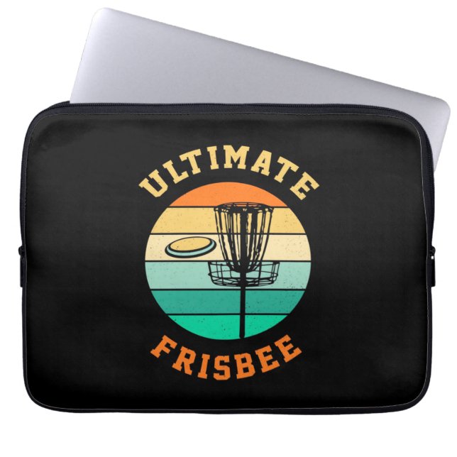 Disk Golf Ultimate Frisbee Laptop Fodral (Framsidan)