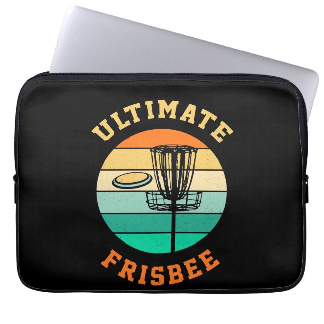 Disk Golf Ultimate Frisbee Laptop Fodral (Framsidan)