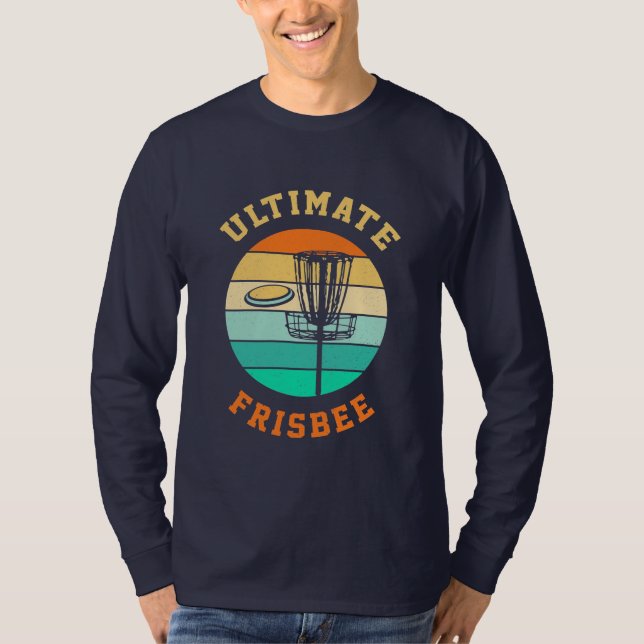 Disk Golf Ultimate Frisbee T Shirt (Framsida)