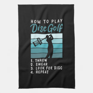 Disk Golf - Uppspelning av skivgolf Kökshandduk