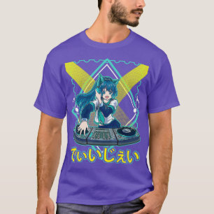 Disk Jockey Japansk Anime DJ Music Manga T Shirt