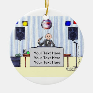 Disk Jockey/MC - Male Julgransprydnad Keramik
