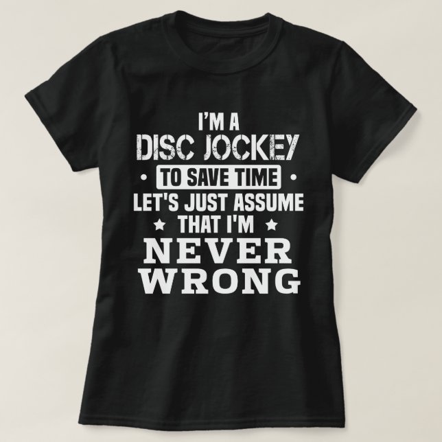 Disk Jockey T Shirt (Design framsida)