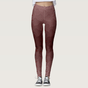 Disk Mönster 02.Grått DRed BG Leggings