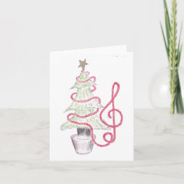 Diskantnyckel Glitter Julkort Kort