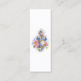 Diskantnyckel med rosa rosor