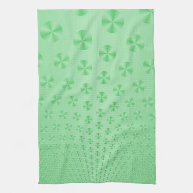 Diskar på Mint Grönt Kitchen Towel Kökshandduk (Vertikal)