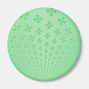 Diskar på Mint Grönt Magnet