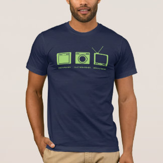 "Diskare, Clotheswasher, Brainwasher" i limefrukt T-shirt
