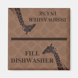 Diskaremagnet - giraff magnet