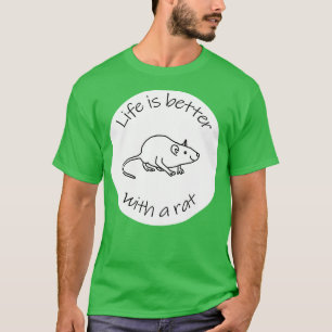 Diskens livslängd är bättre med en Råtta-animering T Shirt