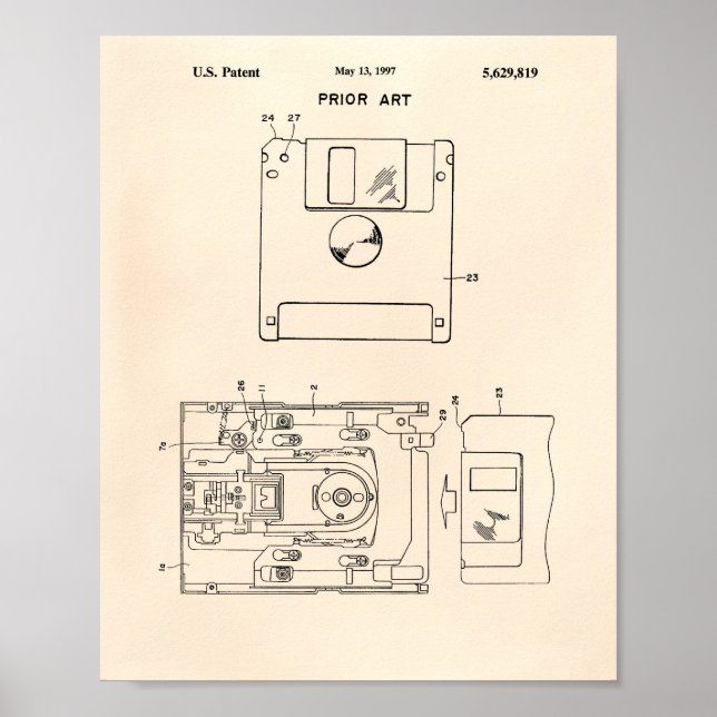 Diskett 1997 Patent Art - Old Peper Poster (Framsidan)
