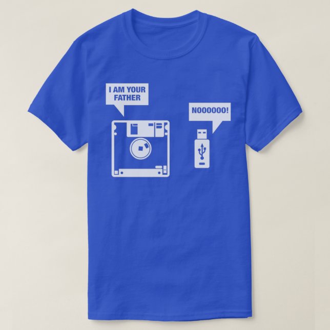 diskett jag är din far t shirt (Design framsida)