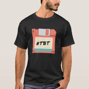 Diskett Torsdagstribut TBT Retro nörd T Shirt