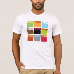 Disketten färgar skjortan t shirt