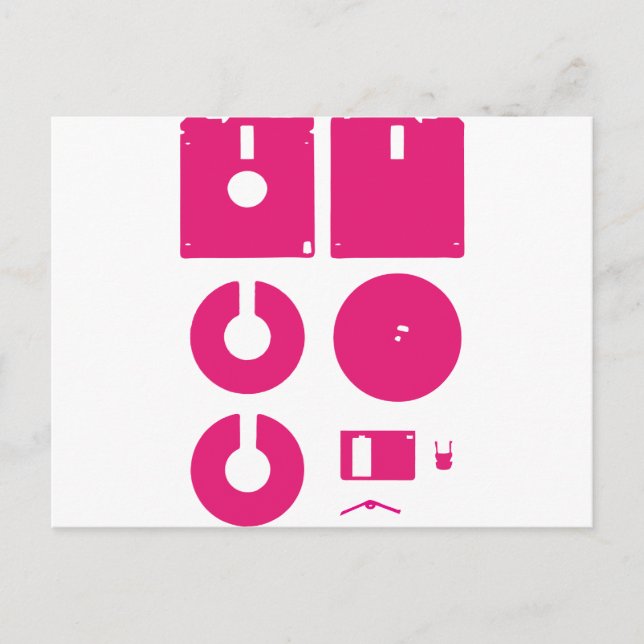 Diskettenhet har avstrukturerats med 1,44 tum vykort (Framsida)