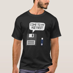 Diskettenhet USB Geek & Computer Programmer T Shirt