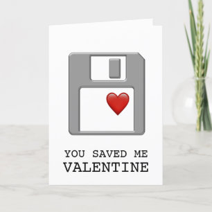 Diskettenhet Valentine Computer Ingenjör Geek Helgkort