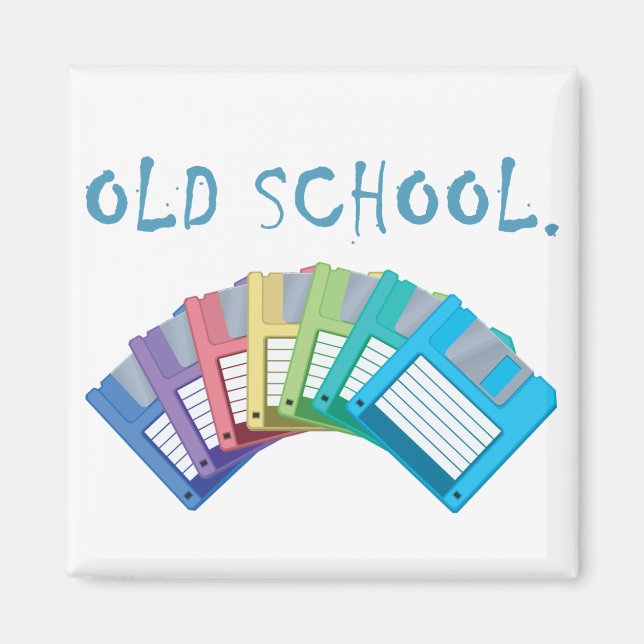 disketter för disketter i old school magnet (Framsidan)